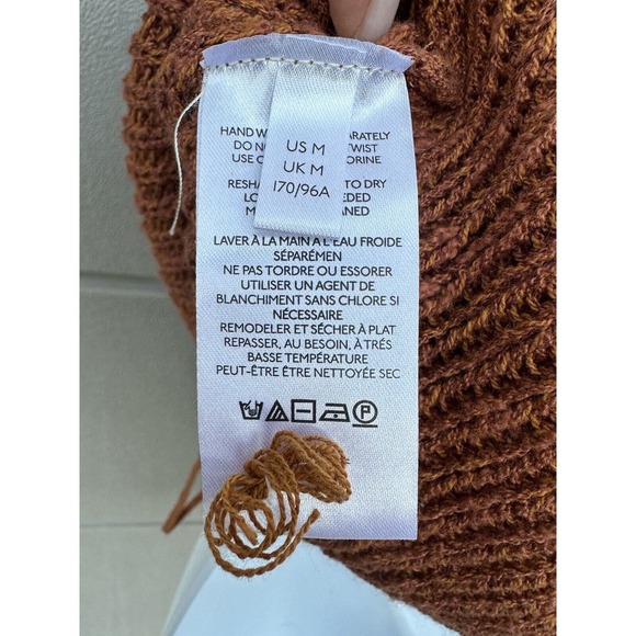 Anthropologie Pilcro Easy Breezy Knit Brown Blue Trim Cami Tank Top Women Sz M - Picture 12 of 15